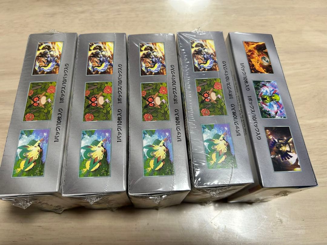 ポケモンカードゲーム テラスタルフェスex 5box シュリンク付き