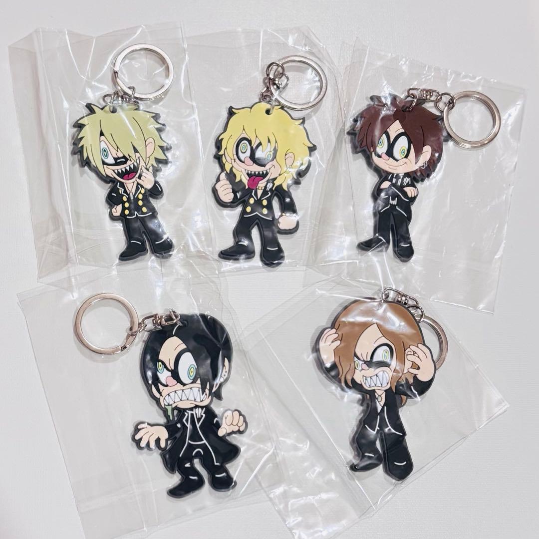 【未使用】the GazettE ラバーキーホルダー 全5種類セット ラバキー