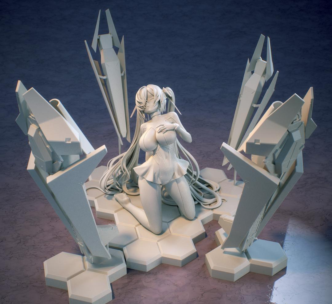 シンデレラ　ガラスの靴無し　NIKKE　1/7　未塗装未組立　ガレキ nikke