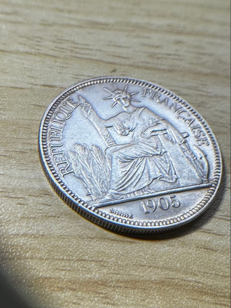 1905年 銀貨 女神像デザイン