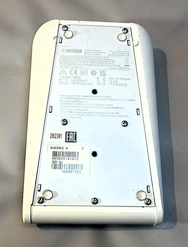 YAMAHA AG03 オーディオインターフェイス/中古美品