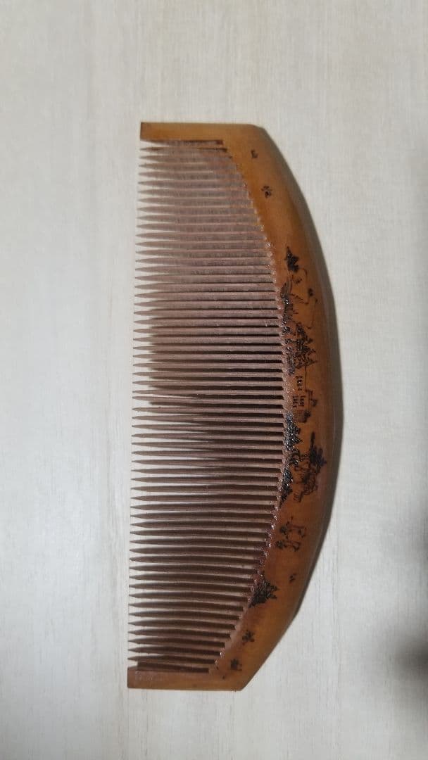 極希少品　中国　アンティーク★木製彫刻櫛 　コレクション品　天然木　古玩