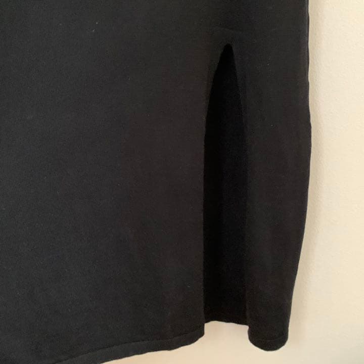 ミハラヤスヒロ　黒ニットロングワンピース