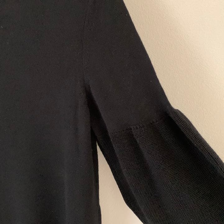 ミハラヤスヒロ　黒ニットロングワンピース