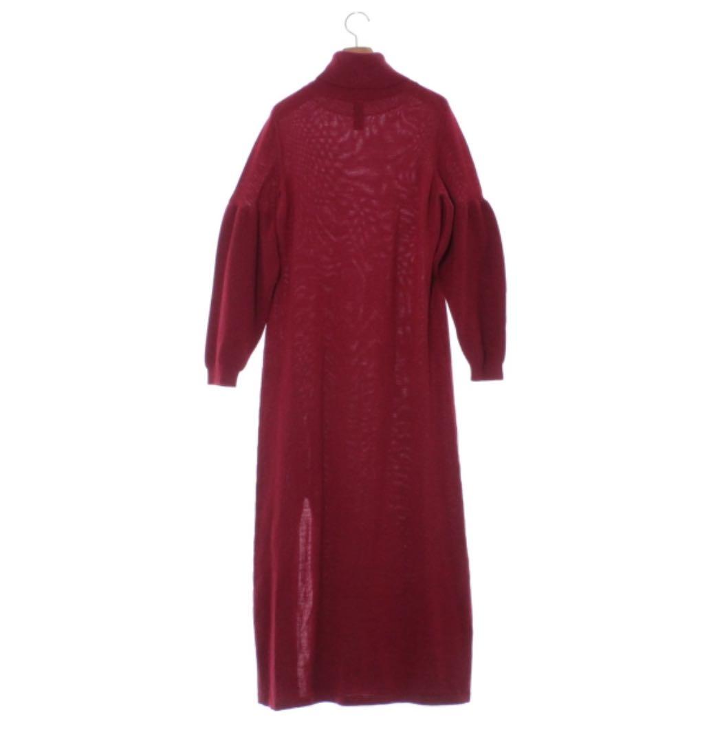 ミハラヤスヒロ　黒ニットロングワンピース