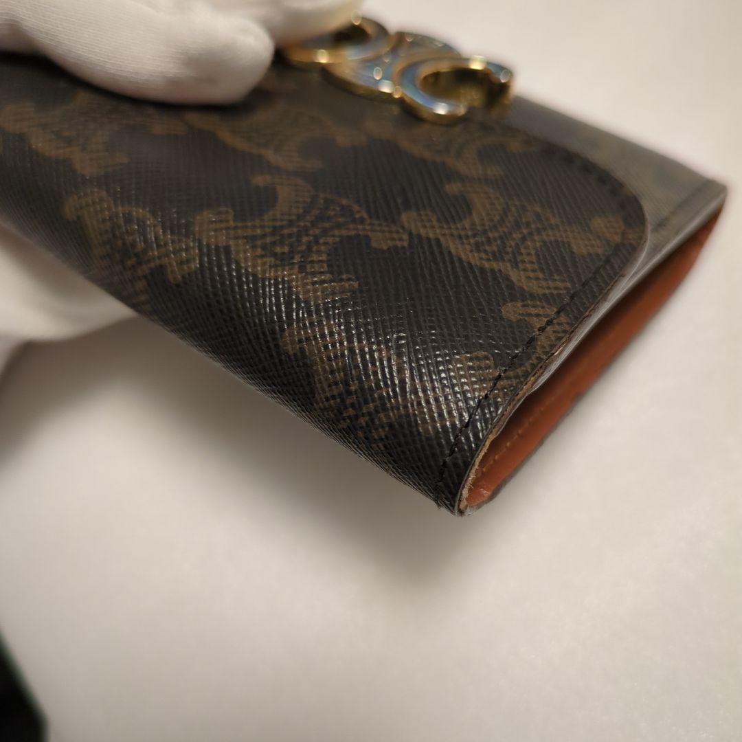 ✨美品✨celineセリーヌトリオンフスモールタップウォレット　カーフスキン