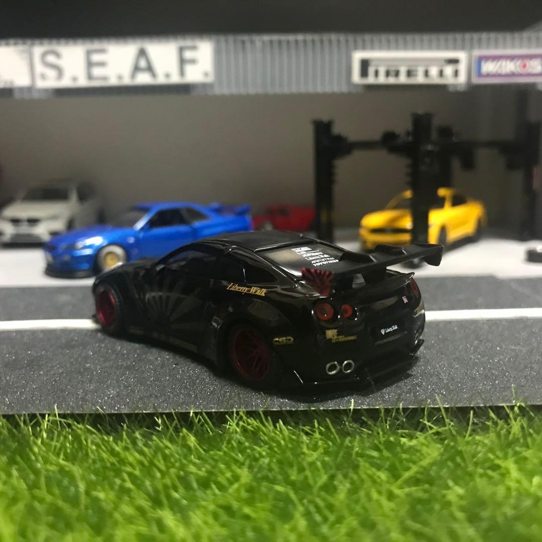 リバティーウォーク 1/64 LB ブラック レッドホイール カスタム