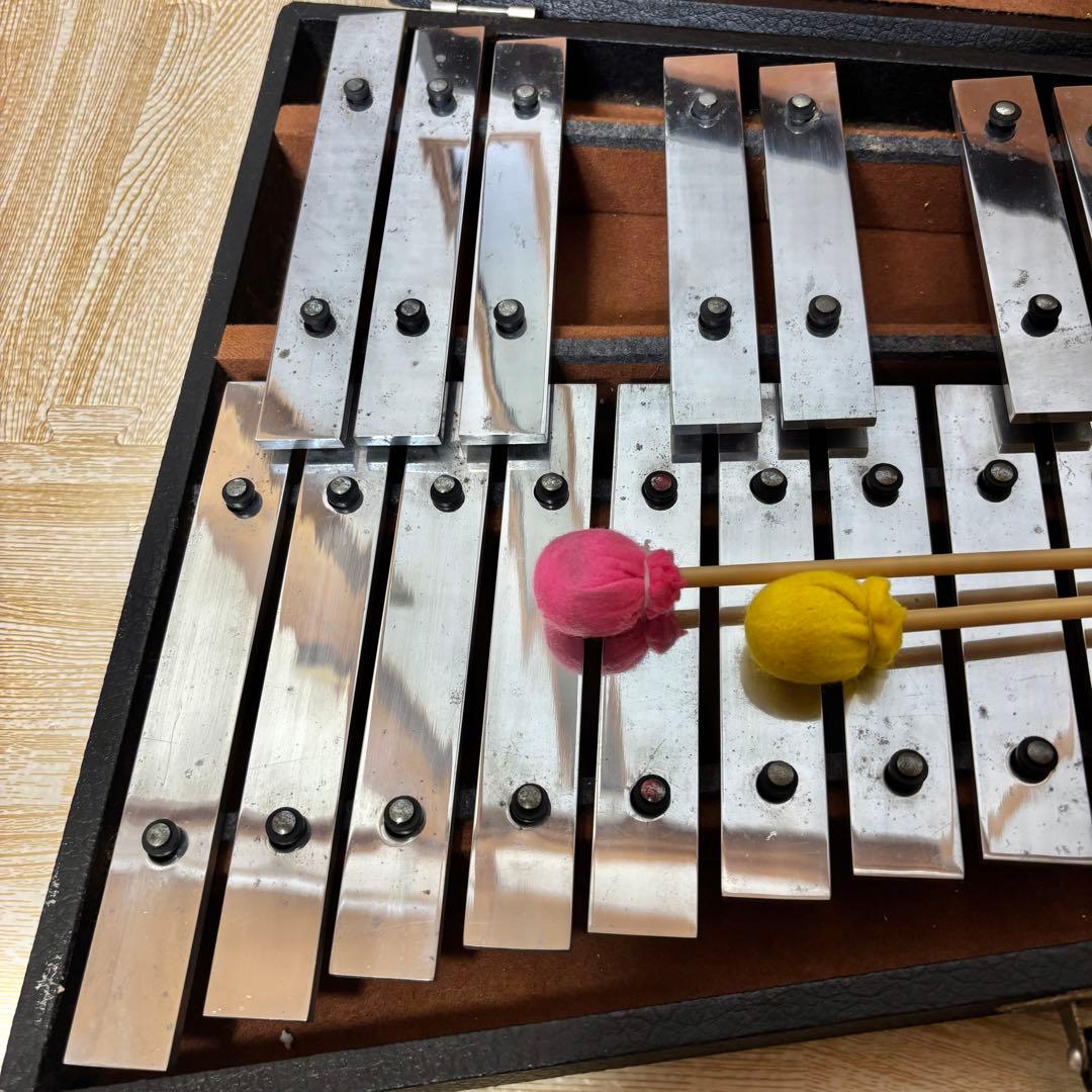 Saito グロッケン 鉄琴 ハードケース マレット付 サイトウ