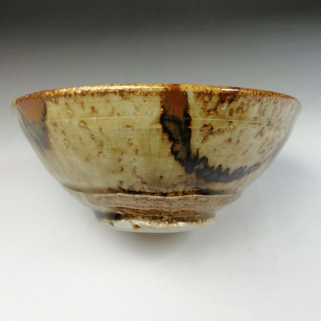 Ｔ１５　茶碗　『美濃伊賀　茶碗』『ガンジャラ窯　高森鵬翔』　共箱　抹茶碗　茶道具