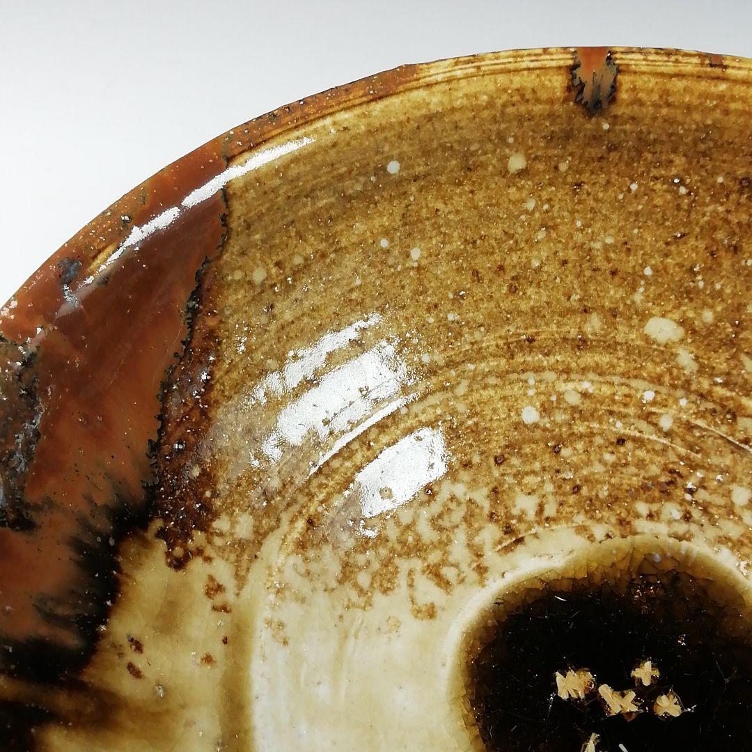 Ｔ１５　茶碗　『美濃伊賀　茶碗』『ガンジャラ窯　高森鵬翔』　共箱　抹茶碗　茶道具