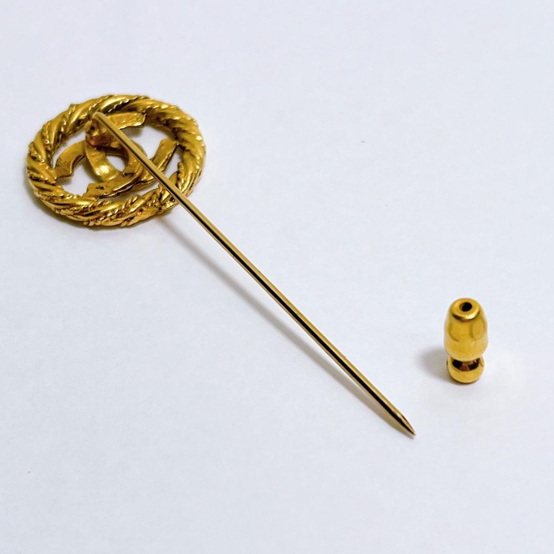 シャネルパーティ　シャネル　ヴィンテージ　ピンブローチ　ココマーク　刻印1174