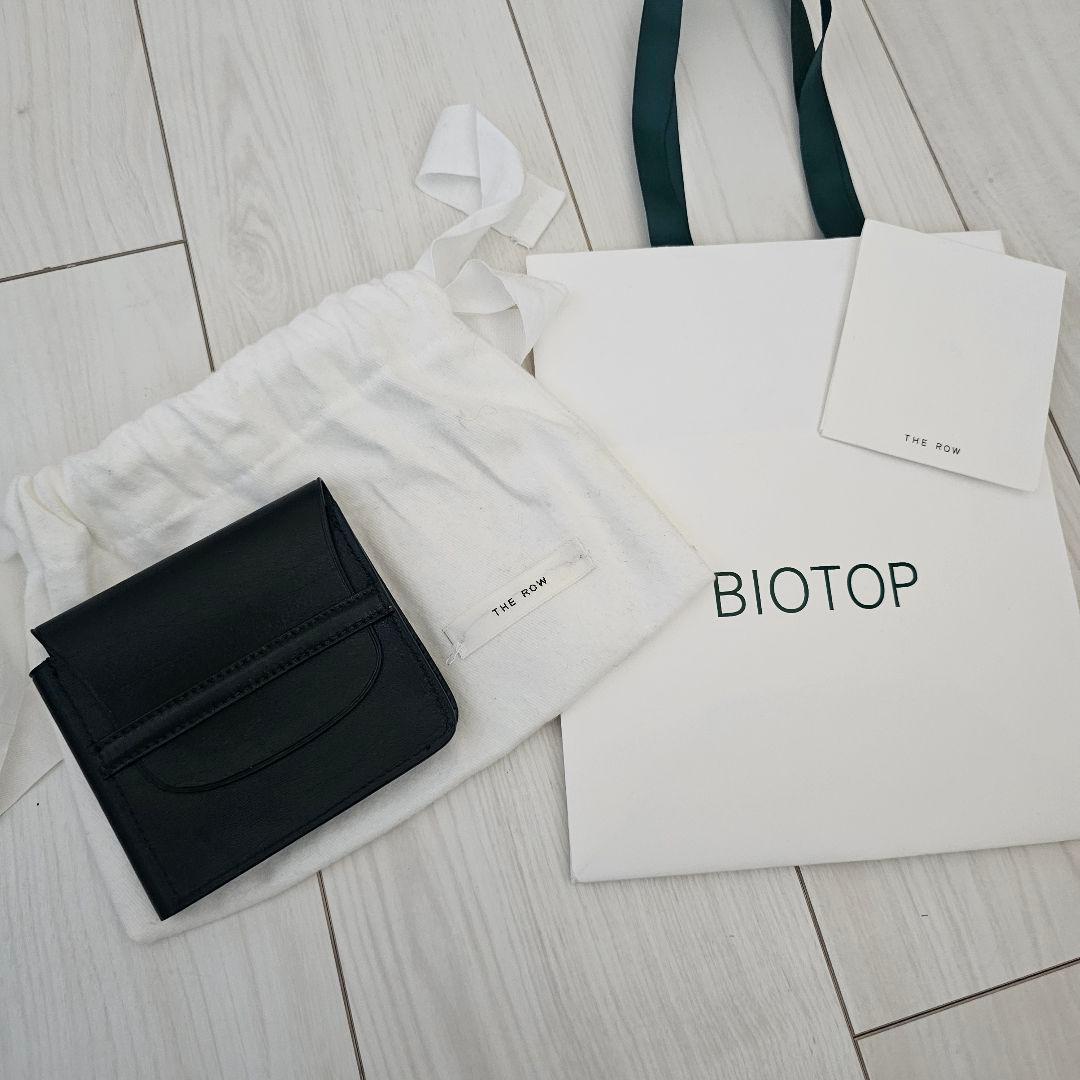 THE ROW ブラックレザー二つ折り財布