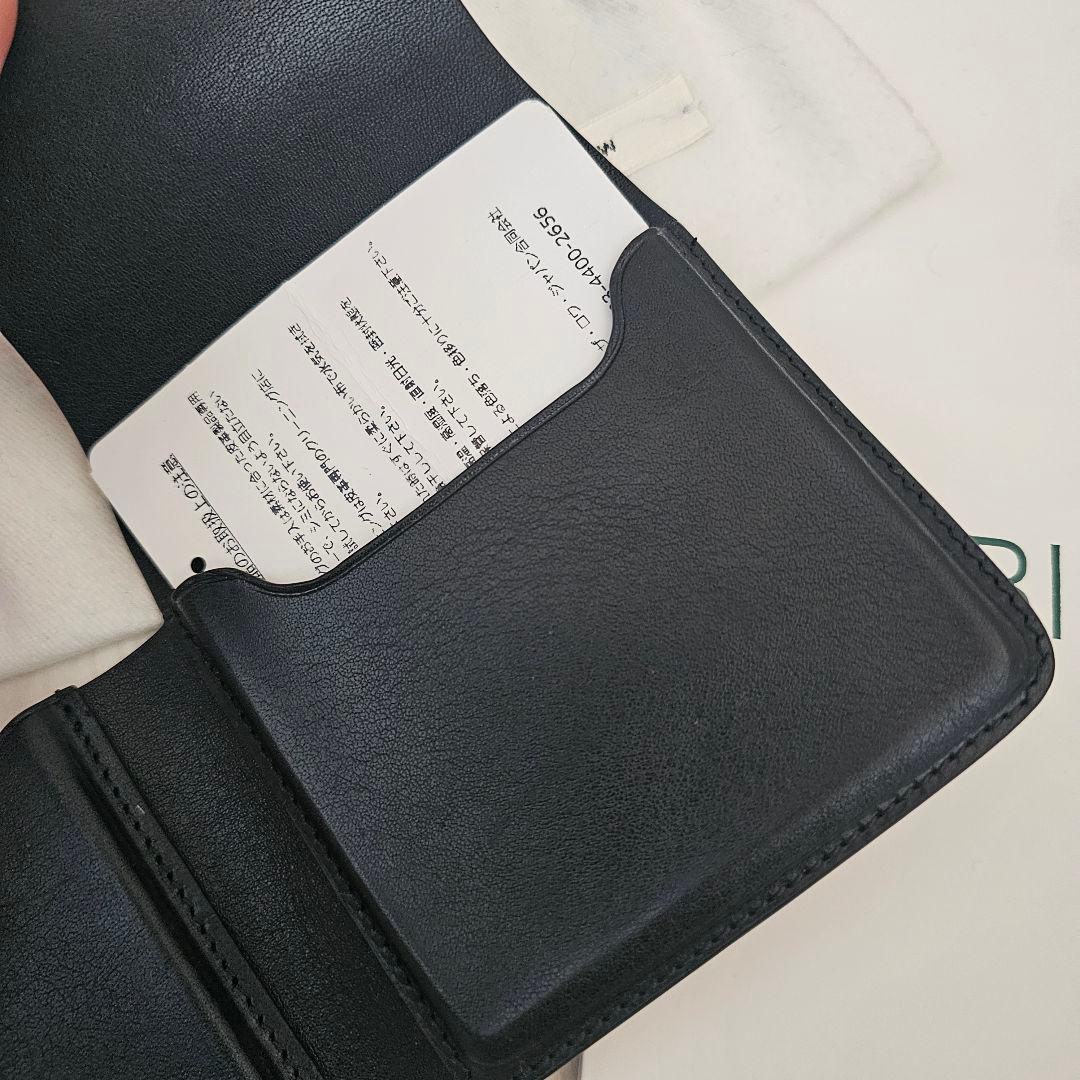 THE ROW ブラックレザー二つ折り財布