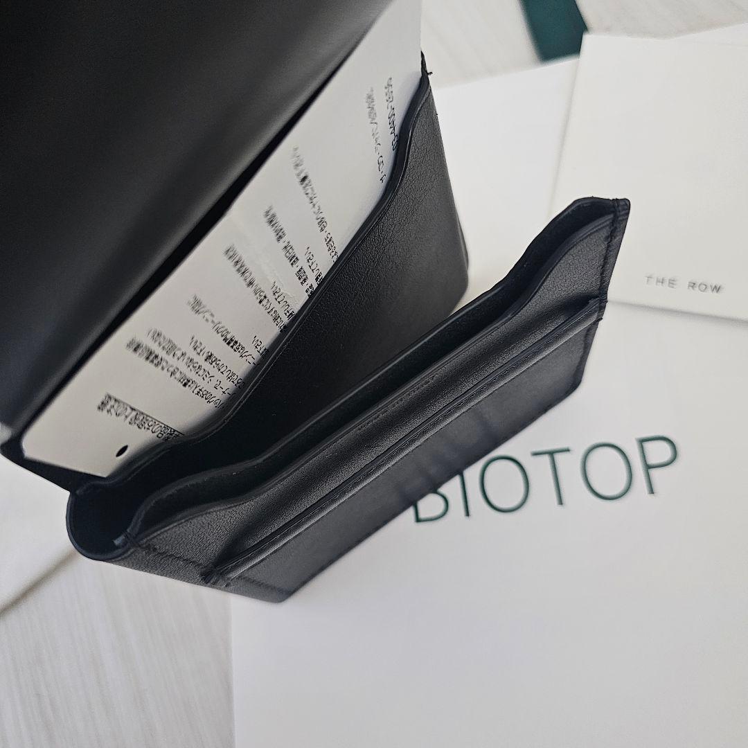 THE ROW ブラックレザー二つ折り財布