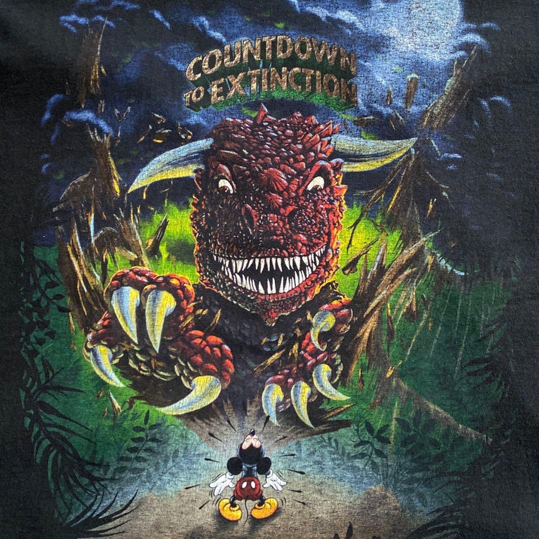 ドスペ 90s ディズニー アニマルキングダム Tシャツ USA製 黒 XXL