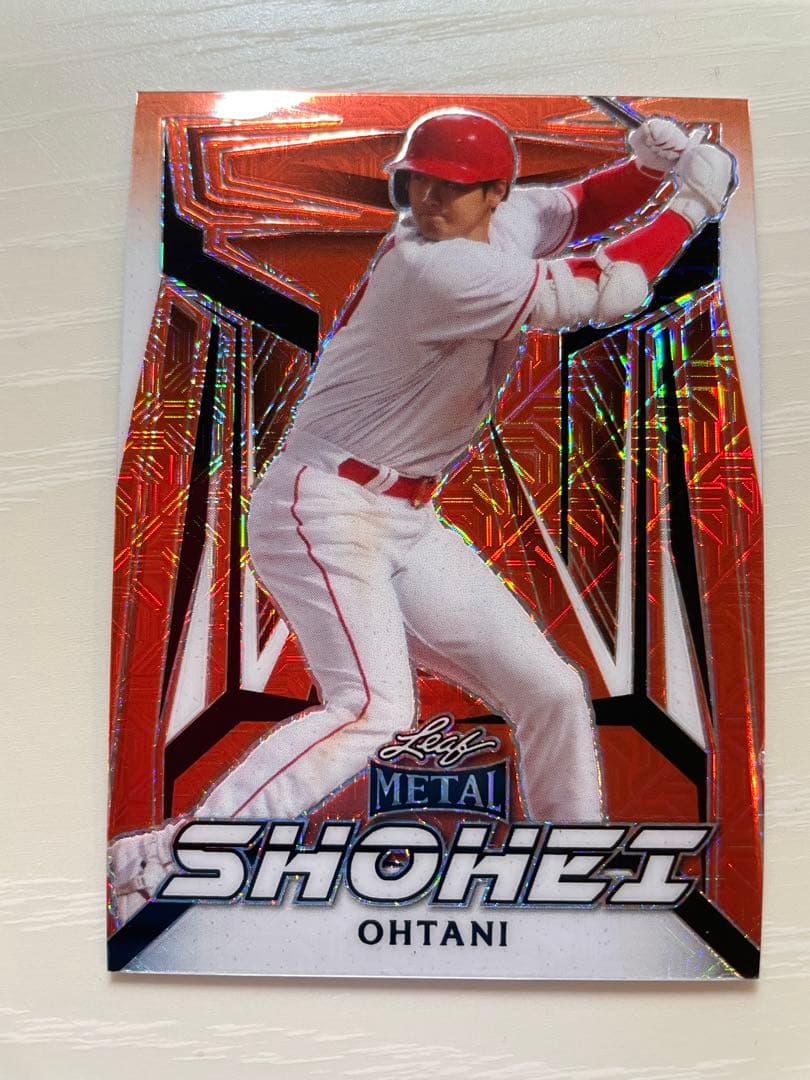 【世界5枚限定】大谷翔平　LEAF L オレンジリフラクター