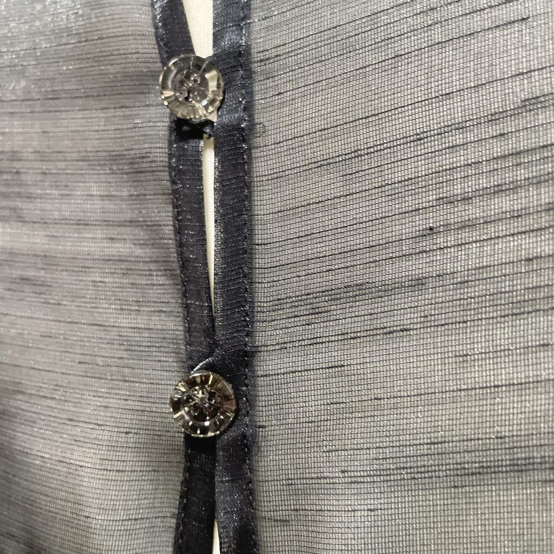 最終価格　東京ソワール コウガマリコ ドレス　Lサイズ フレンチスリーブ 光沢