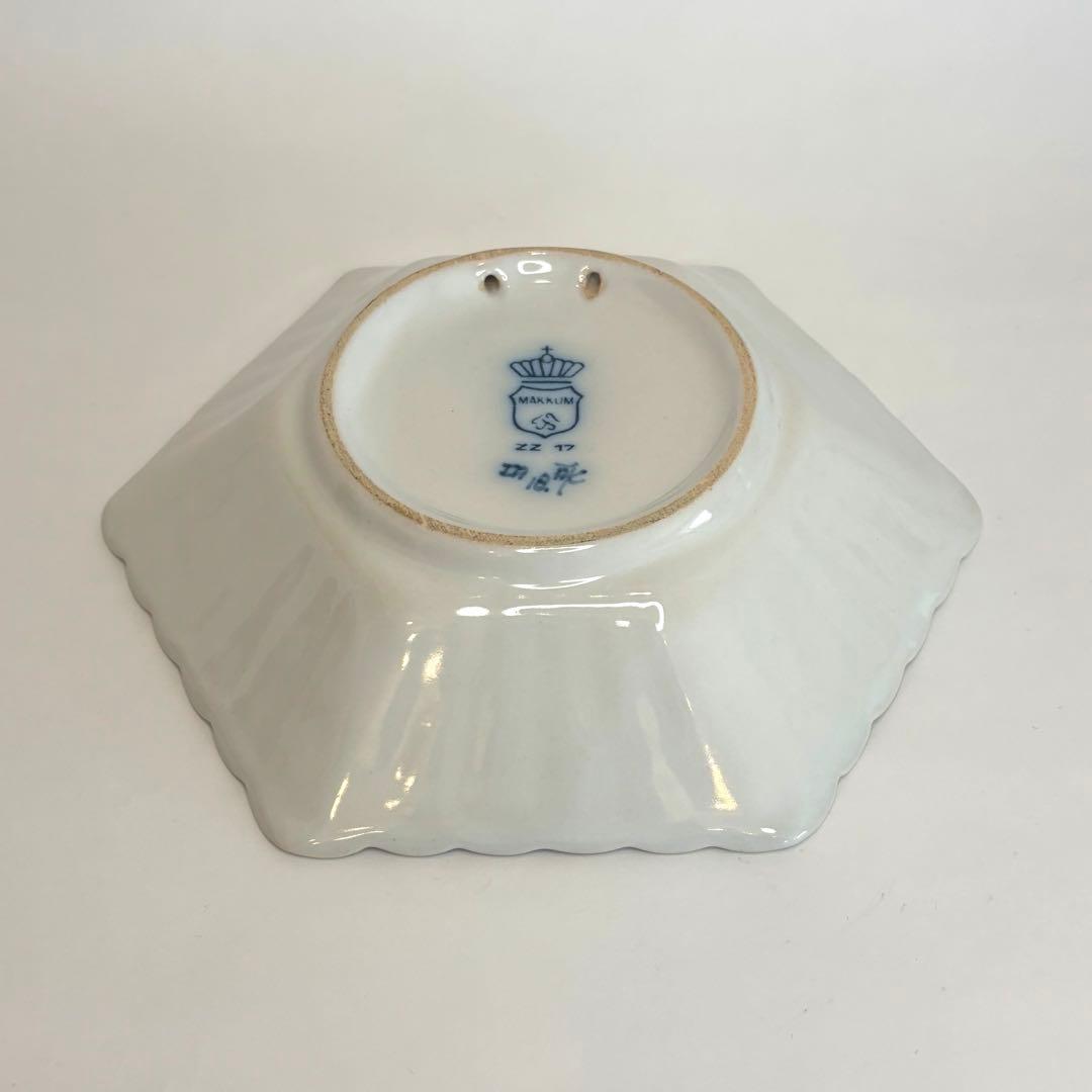 オランダ　マッカム焼き　MAKKUM 2羽の鳥　蝶　花　雲　壁掛け　壁飾り