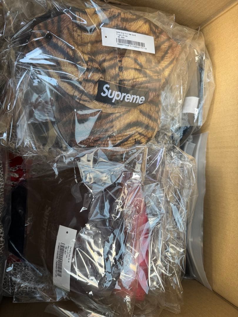 新品　Supreme Overdyed Camp Cap black