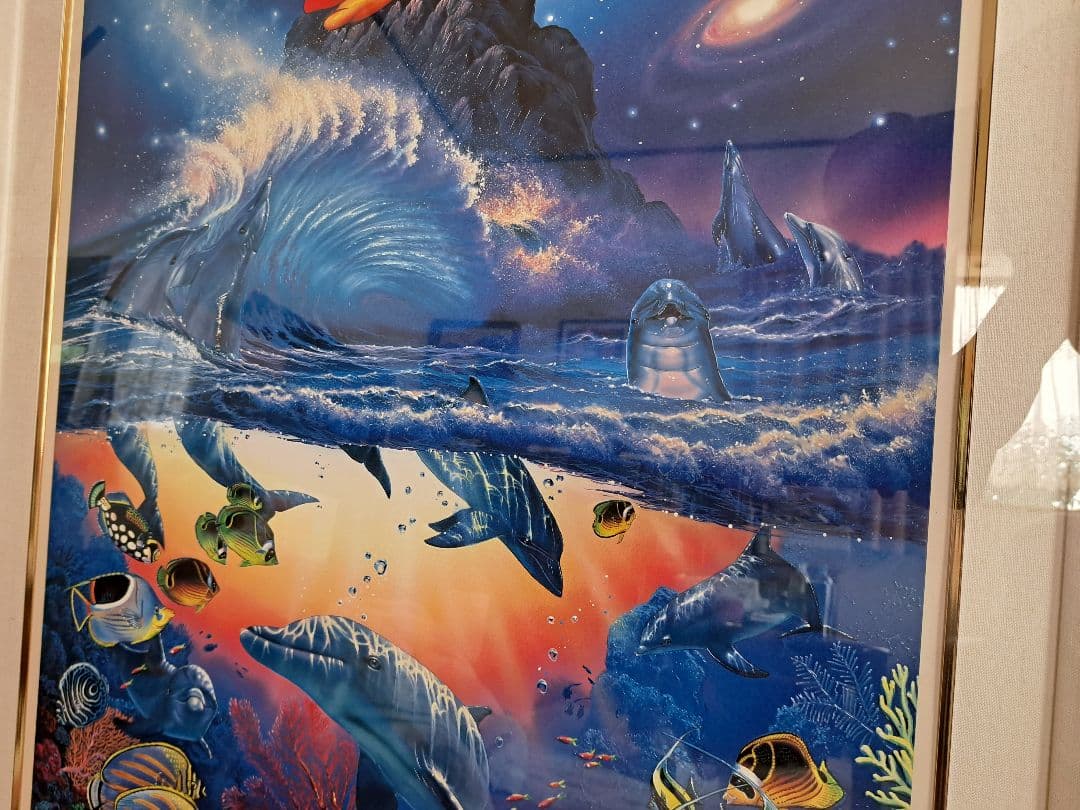 クリスチャンラッセン ソーサラー・オブ・ザ・シー　絵画　ディズニー　直筆サイン