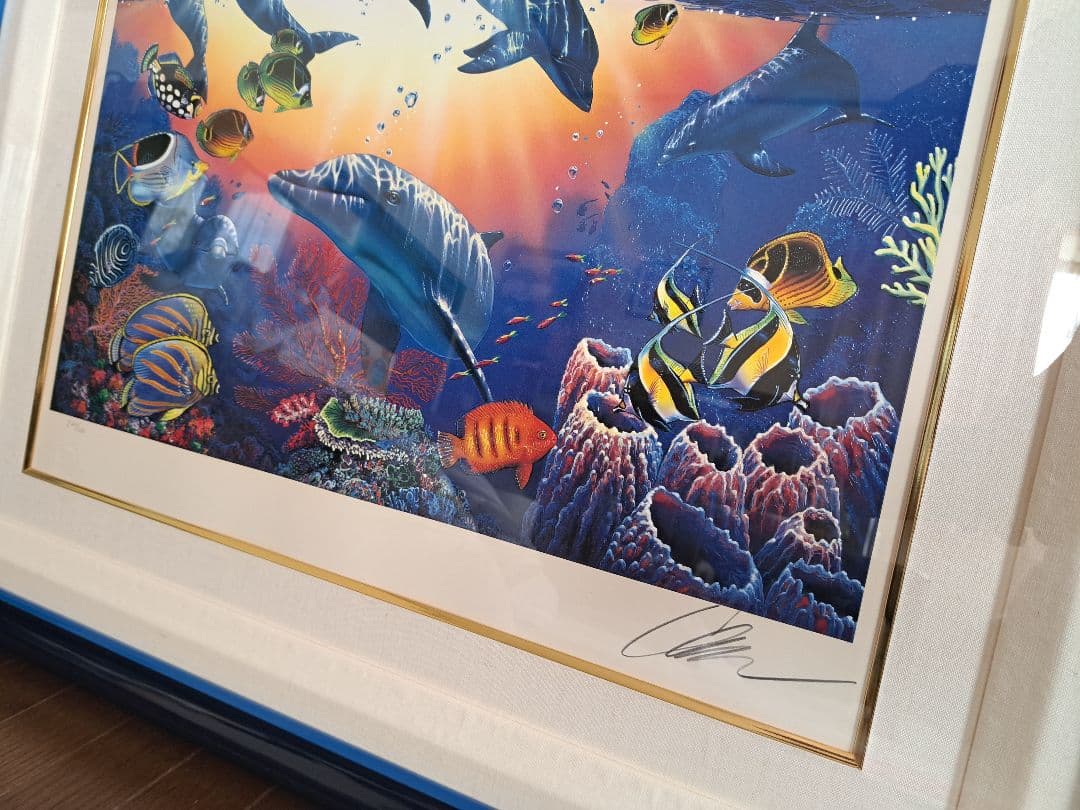 クリスチャンラッセン ソーサラー・オブ・ザ・シー　絵画　ディズニー　直筆サイン