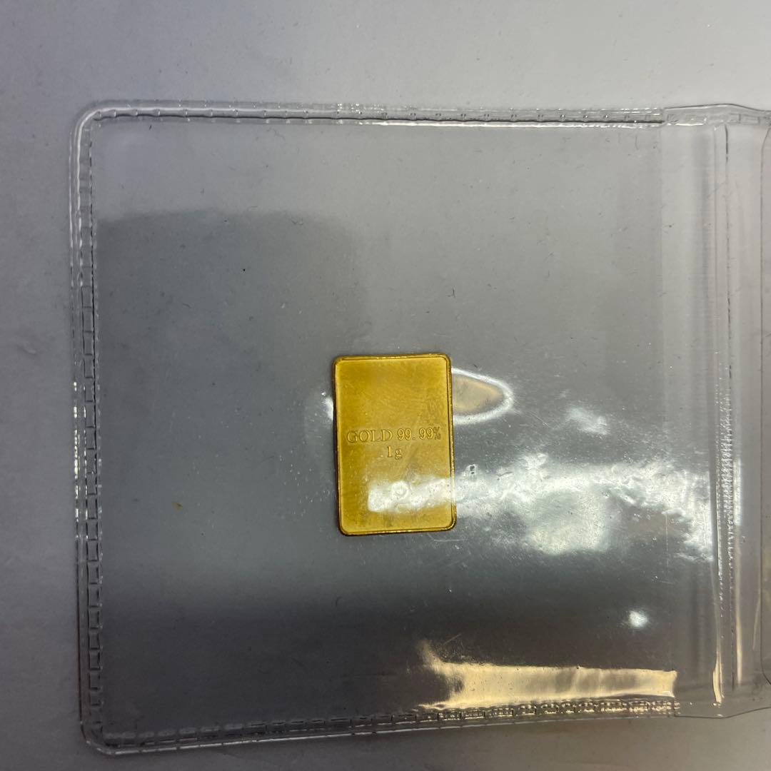 金 99.99% 1g 花のデザイン