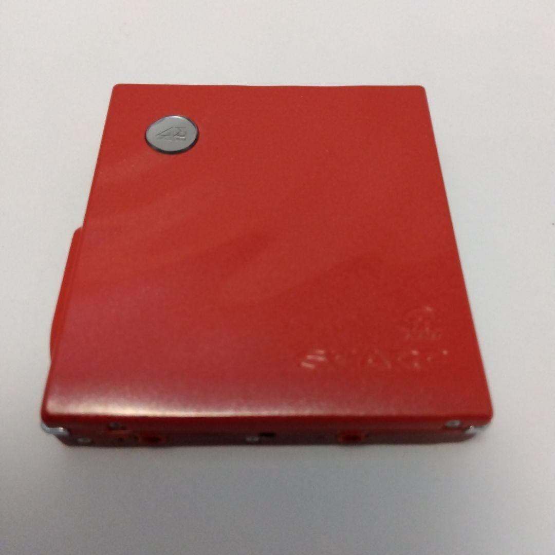 シャープ　ポータブルMDプレイヤー　MD-DS77-R　作動確認済み