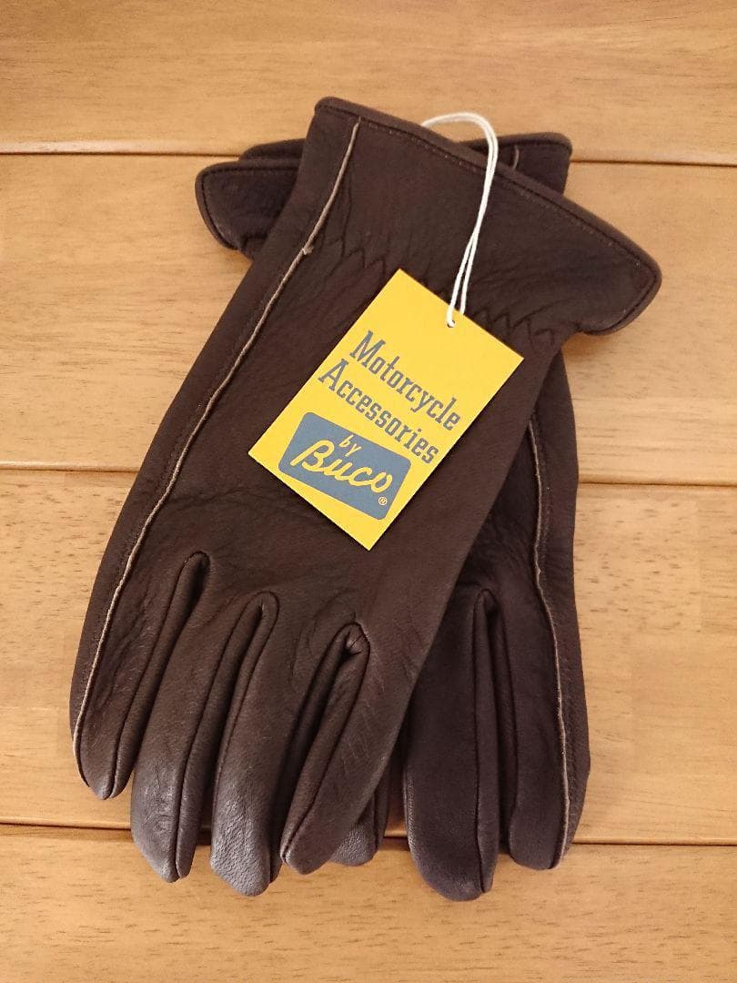 小物 BUCO MOTORCYCLE GLOVE DEERSKIN (M) BROWN