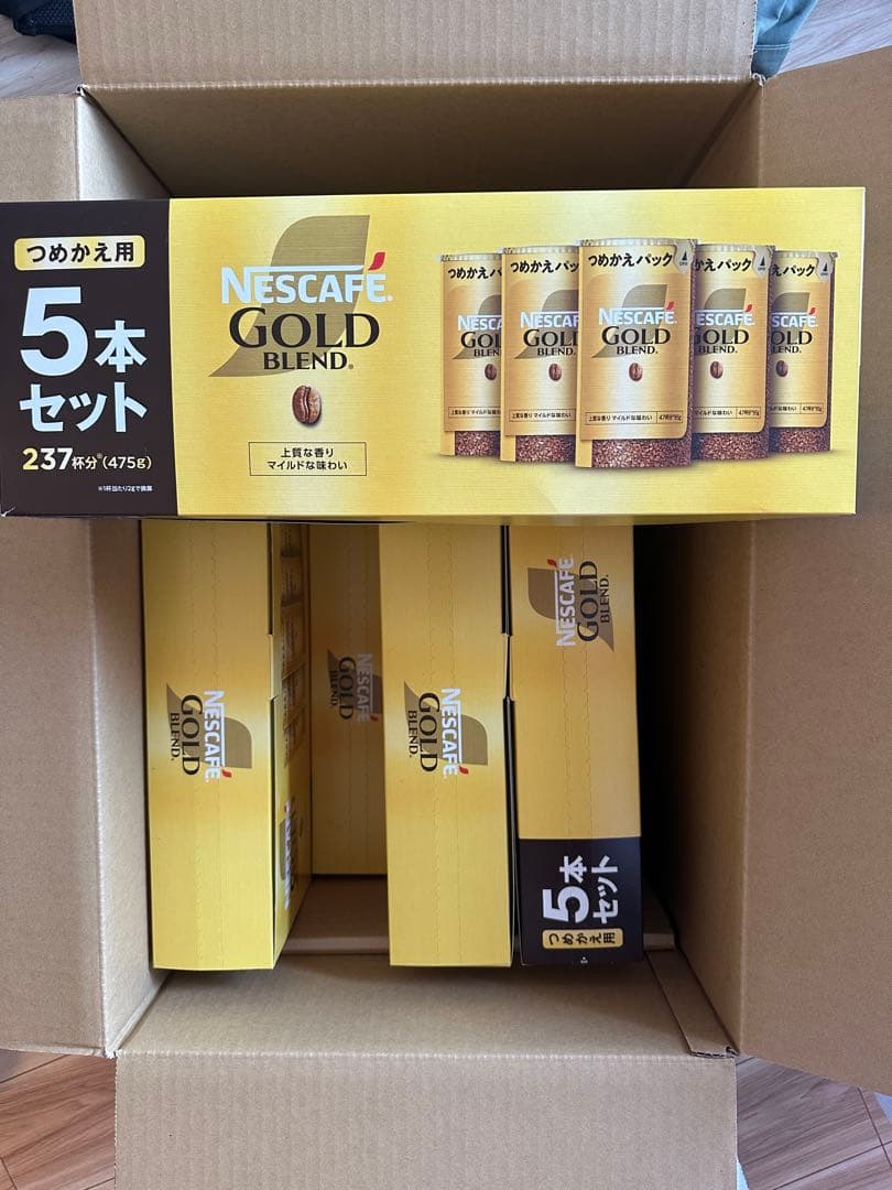 ネスカフェ ゴールドブレンド エコ＆システムパック 95g×5本セット×8箱