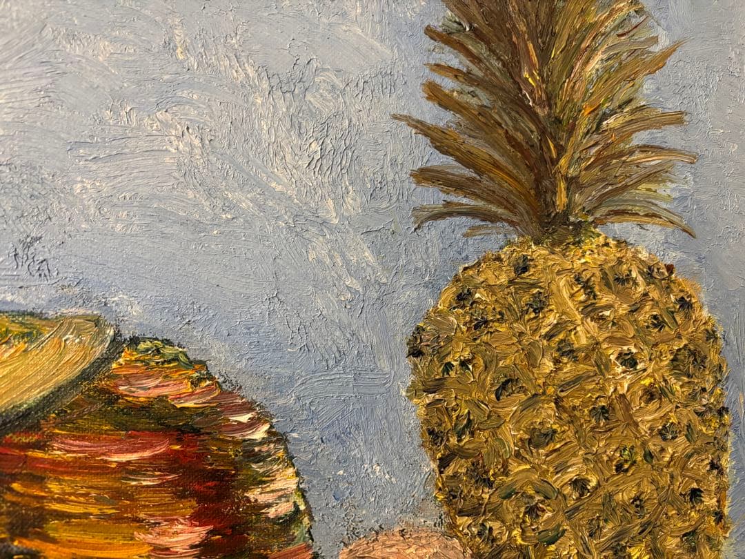 麦わら帽子　パイナップル　桃