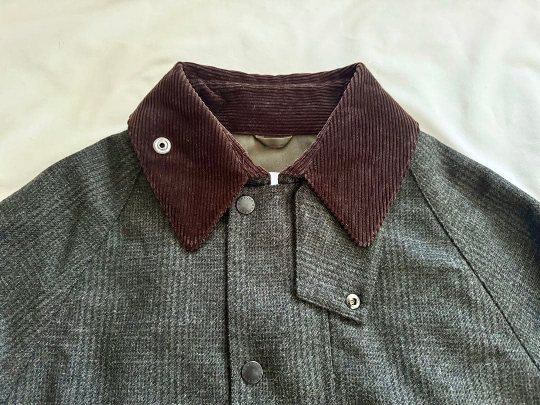 坂口健太郎着用　Barbour OVERSIZED BURGHLEY ウール