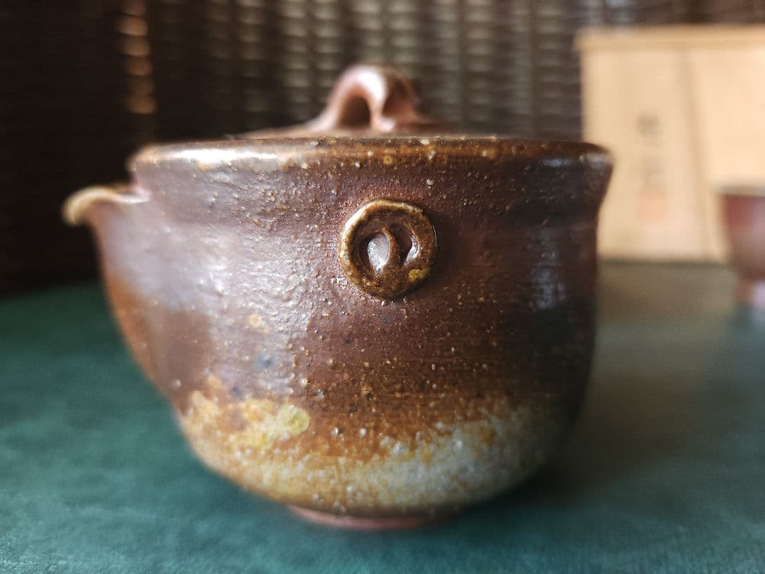 備前焼　宝瓶　茶器揃　煎茶器　共箱　未使用