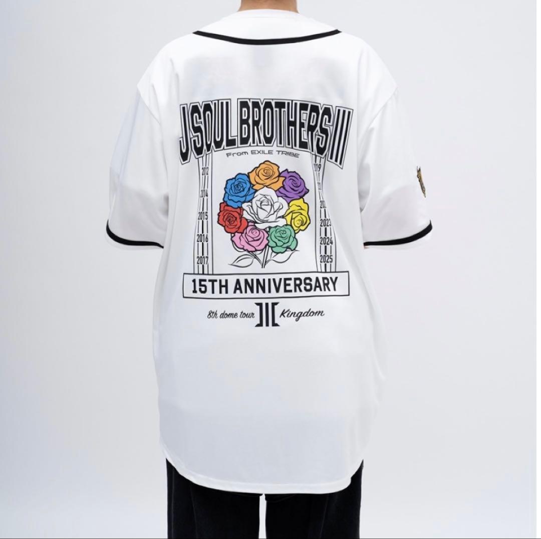 FC限定 LIVE TOUR 2025 KINGDOM ベースボールシャツ 白