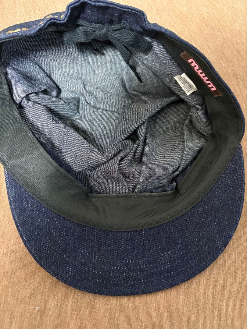 WMMW 吉田美和　デニム生地　キャスケット帽　藍色