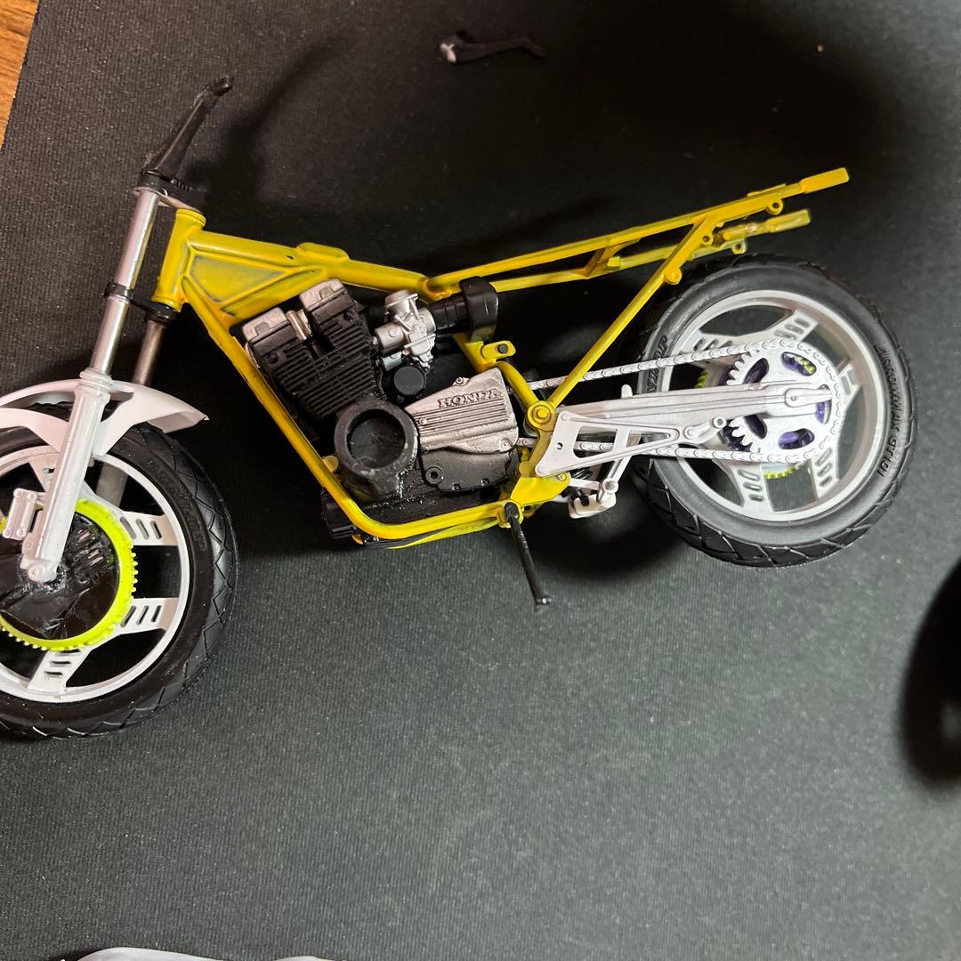 俺のマシン バイク プラモ 1/12 アオシマ CBX400F ジャンク
