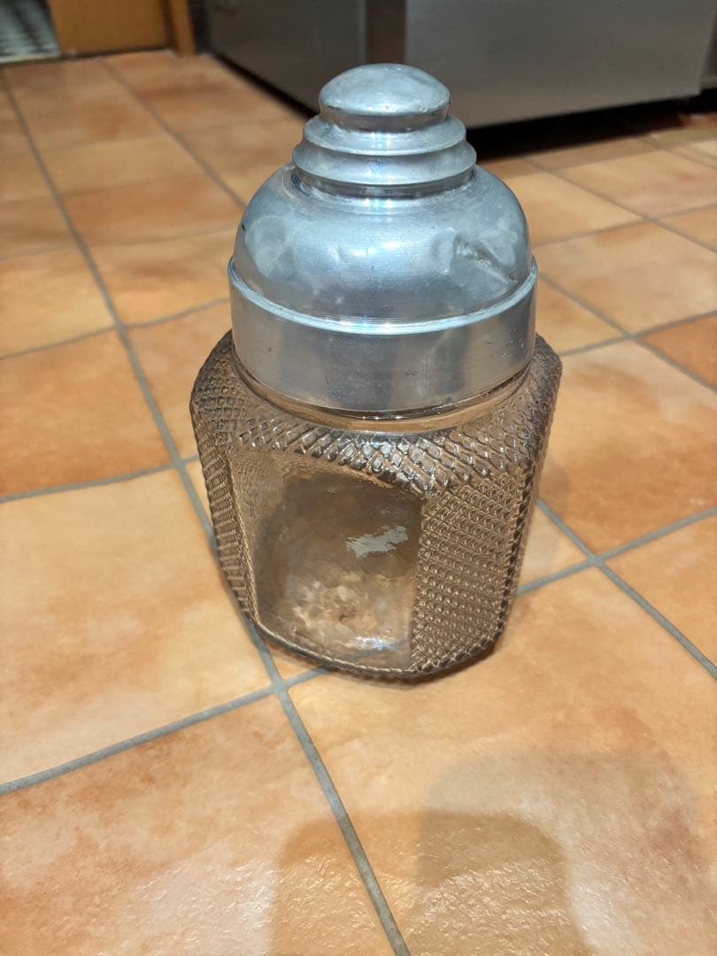 ストレージジャー ヴィンテージ　1285年　ナカノガラス缶　昭和レトロ　当時物