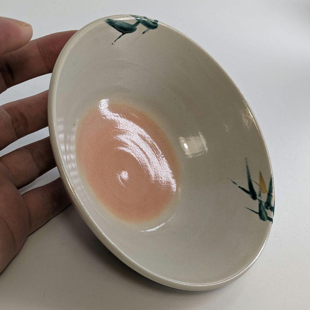 三浦竹軒 京焼 引舟図平茶盌 共箱共布 清水焼 色絵金彩抹茶碗 抹茶茶碗 茶道具