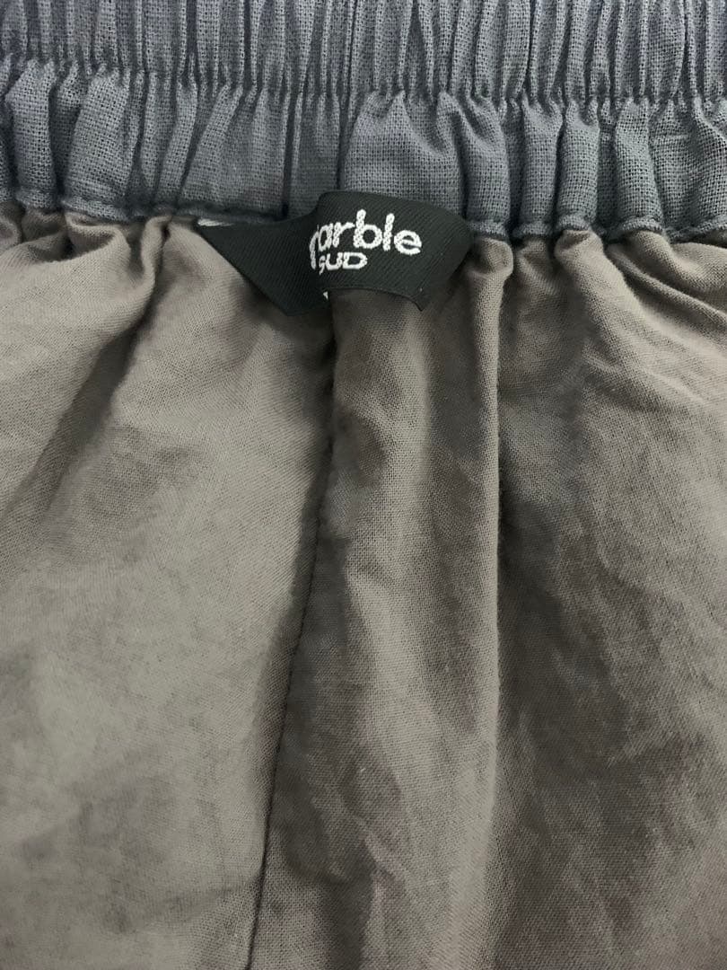 marble sud MIZBASHO TUCK ハカマパンツ