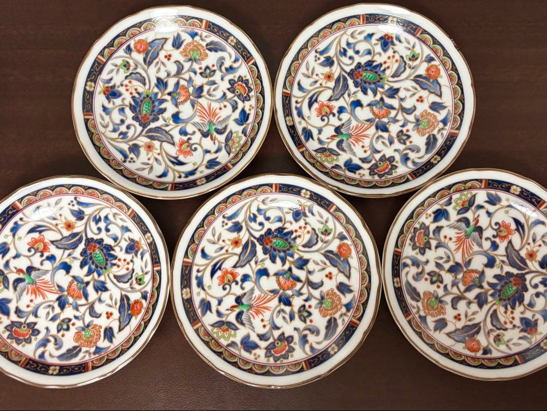 【名窯 喜山作】九谷焼 古伊万里様式 大皿1枚＆小皿5枚（計6点）セット