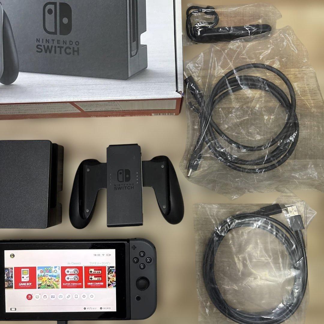 Nintendo Switch 本体 グレー　スプラトゥーンProコンセット