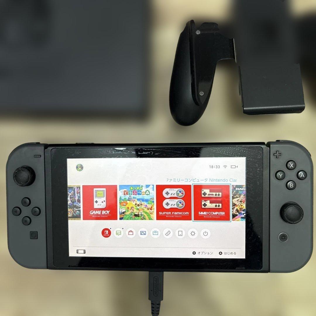 Nintendo Switch 本体 グレー　スプラトゥーンProコンセット