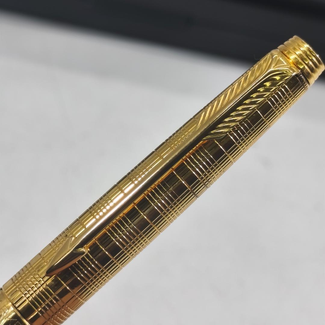 PARKER　パーカー　75　ゴールドチェック　ノック式　ボールペン