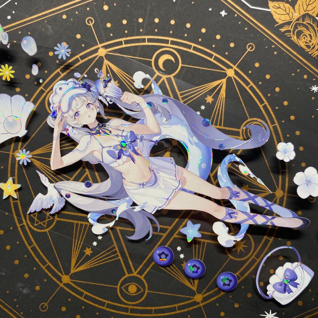 【9164】海外　マステ　中古巻　貝殻光マスキングテープ　人物系　女の子