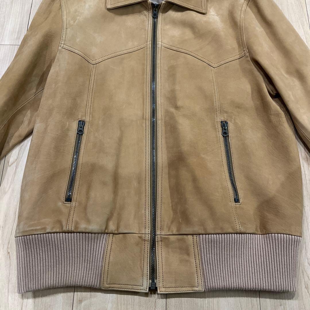 ジャケット・アウター MINEDENIM 20SS Calf Nubuck Zipup Rib BZ