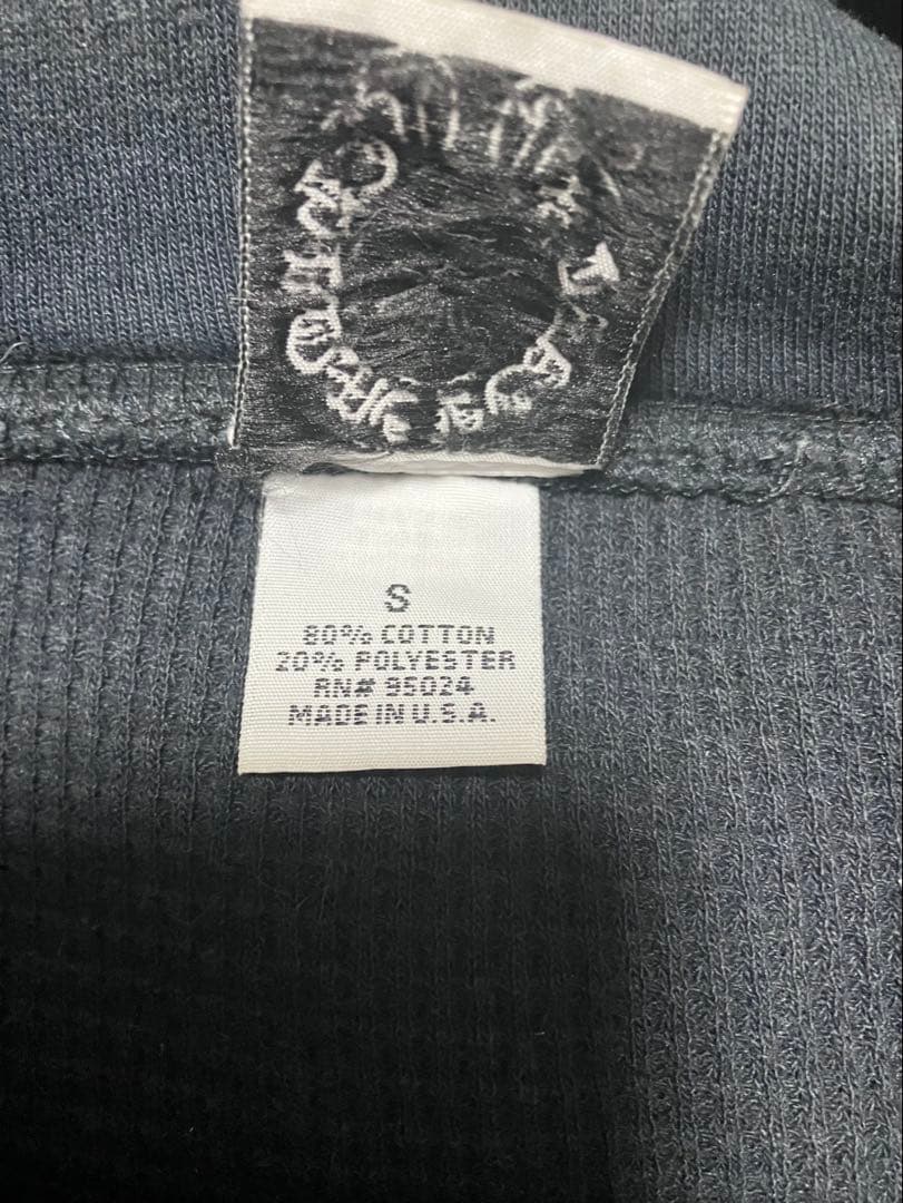 クロムハーツ　ダガージップサーマルライナージップアップスウェットパーカー 黒