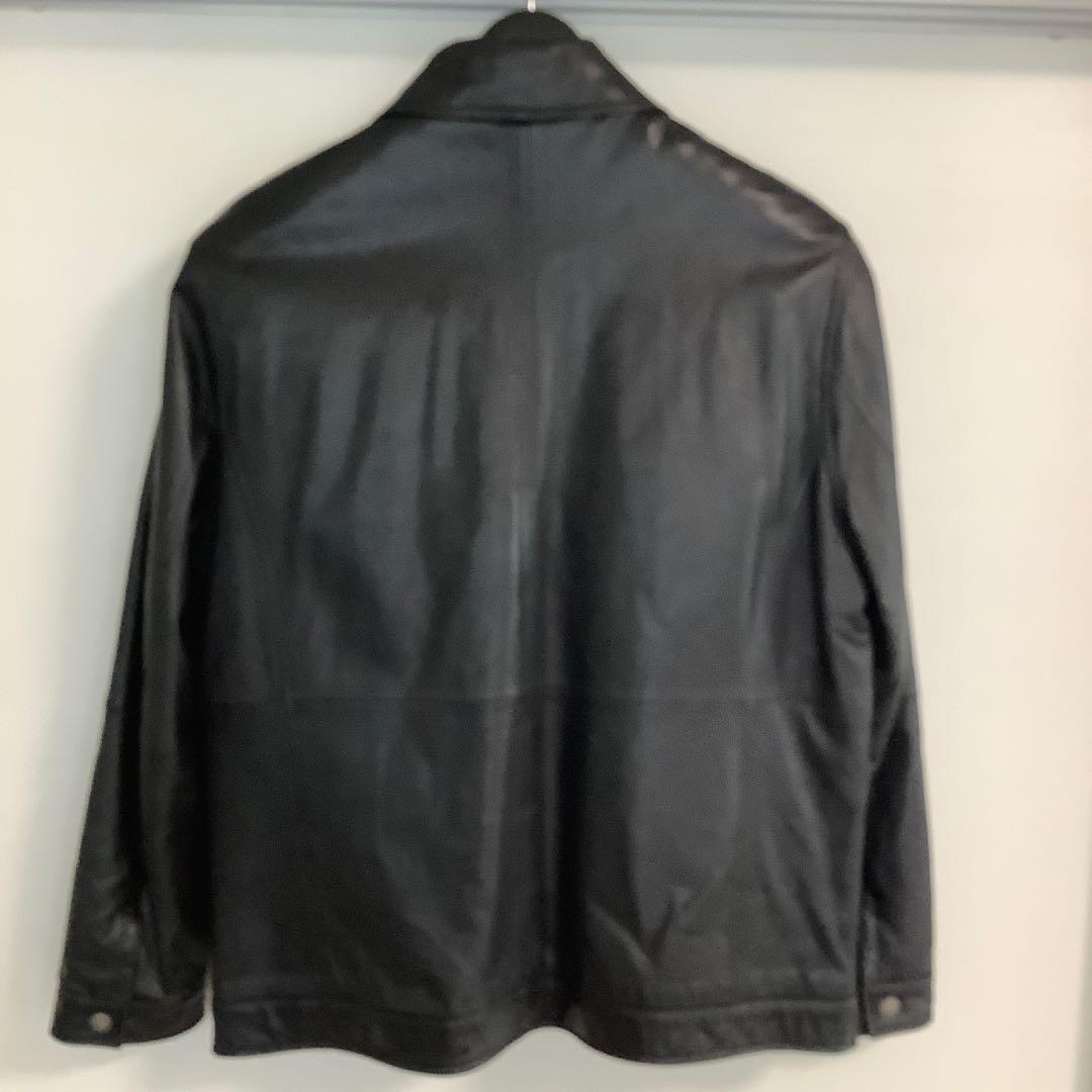 【売切り】極美品 ブルックスブラザーズ レザー 羊革 シングル ライダース L