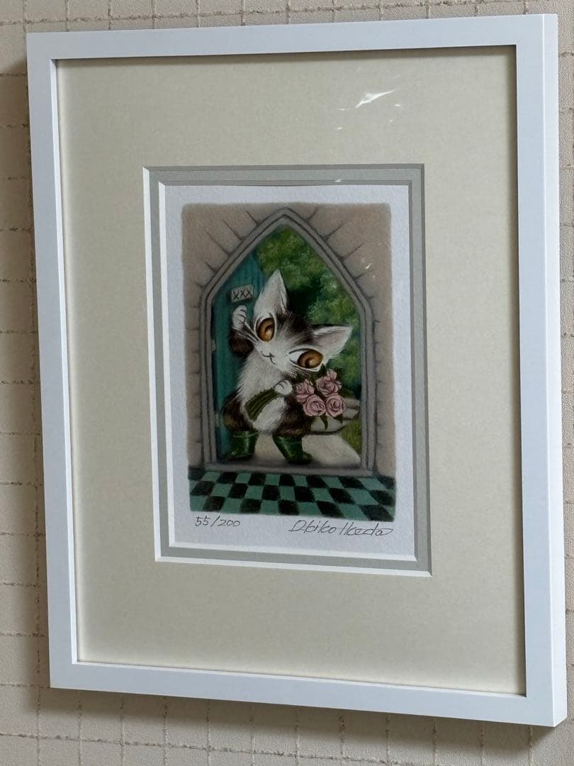 ダヤン 版画「ノックノックどなた？」