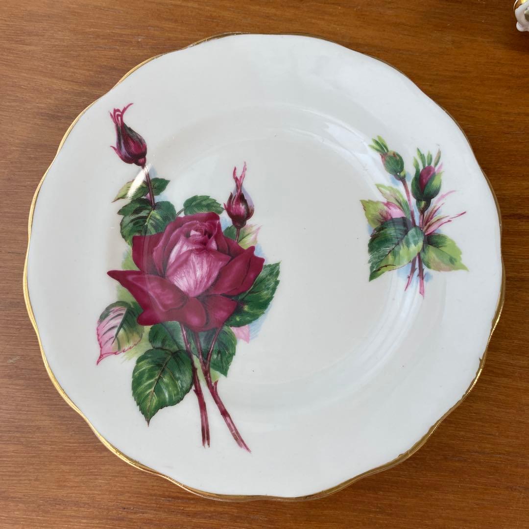 クラウンスタッフォードシャー チャンツ　ローズ　ブーケ　ミニチュア　ティーセット