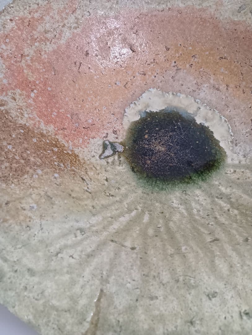 【価格値下げ】丸大皿 花生け お皿 杉本貞光 作