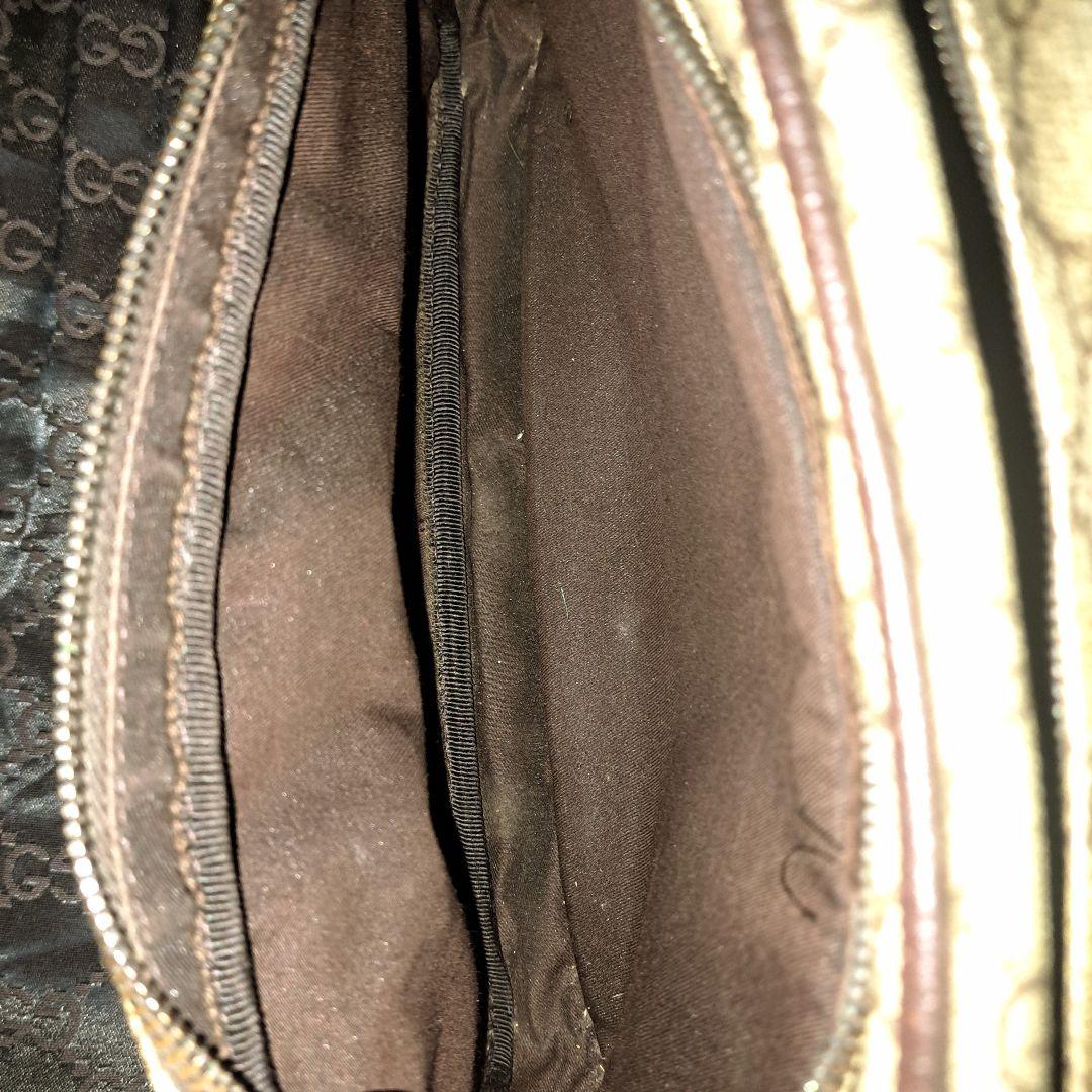 グッチ ショルダーバッグ GGスプリーム ロゴ型押し PVC レザー